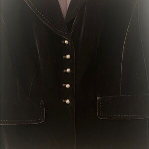 Ann Taylor Velvet Peplum Jacket 6P